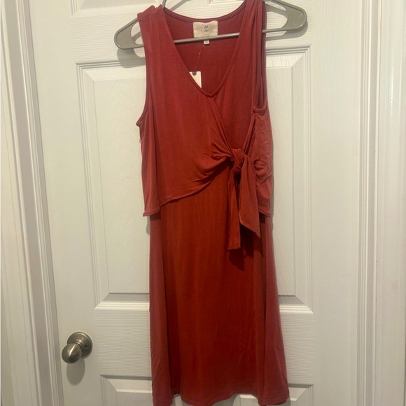 Anthropologie Dresses & Skirts - NWT Anthropologie Ella Mae Rouge/ Red Tie Front Dress Size XS.